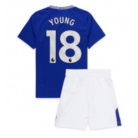 Everton Ashley Young #18 Hjemmebanesæt Børn 2024-25 Kortærmet (+ Korte bukser)